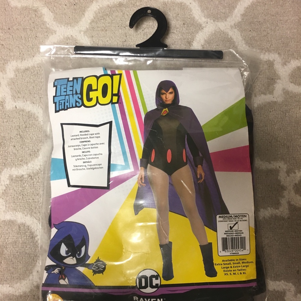 Teen Titans Raven Adult Costume Size M